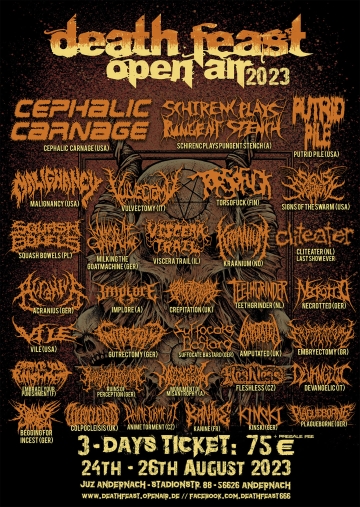 Flyer Deathfeast Open Air 2023