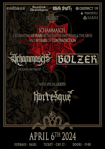 Flyer Schammasch w/ Bölzer & Horresque