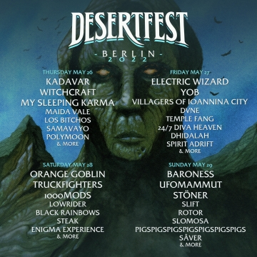 Flyer Desertfest Berlin 2022