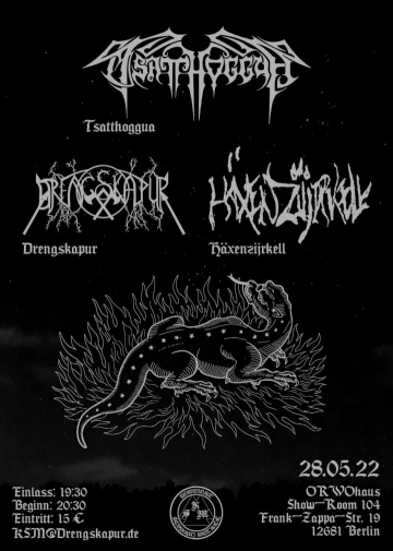 Flyer Tsatthoggua w/ Drengskapur & Häxenzijrkell