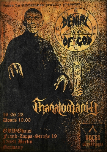 Flyer Denial of God w/ Lightbringer & Thanatomania