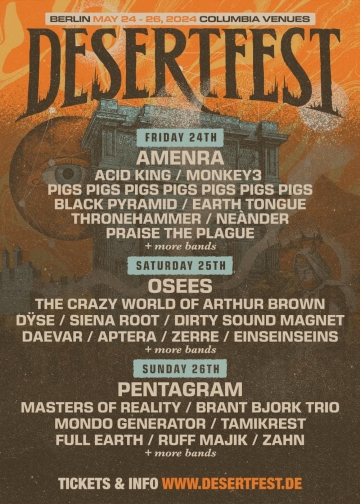 Flyer Desertfest Berlin 2024
