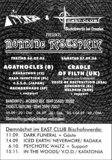Flyer Morbide Festspiele