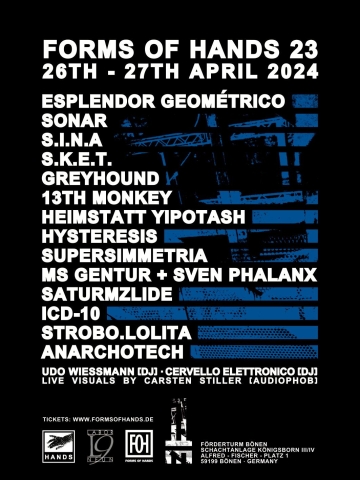 Flyer Forms Of Hands 2024