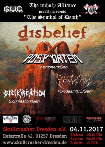 Flyer Disbelief / Postmortem / Sic(k)reation / Pikodeath