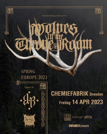 Flyer Wolves in The Throne Room w/ E-L-R & Praise The Plague