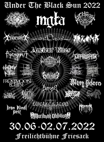 Flyer Under The Black Sun 2022