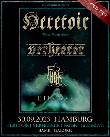 Flyer Heretoir w/ Verheerer & Friisk & Ellereve
