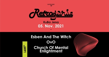 Flyer Esben and the Witch w/ OvO & Church Of Mental Enlightment