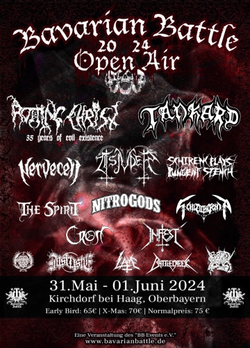 Flyer Bavarian Battle Open Air 2024