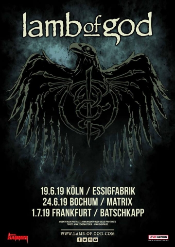 Flyer Lamb Of God w/ Bleed From Within
