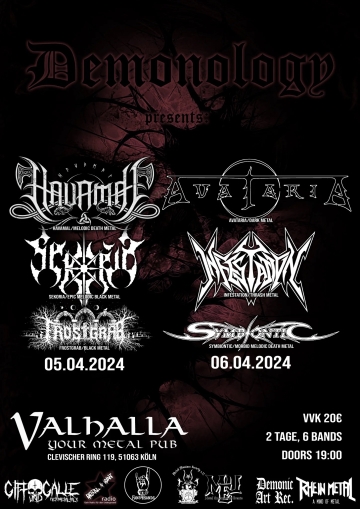 Flyer Demonology Fest Köln April 2024