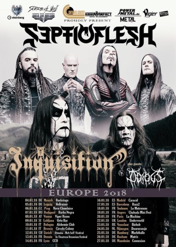 Flyer Septicflesh, Inquisition