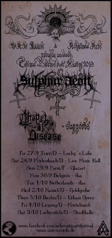 Flyer Sulphur Aeon w/ Chapel of Disease