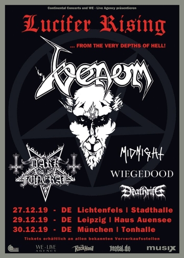 Flyer Venom - Lucifer Rising Festival 2019