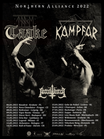 Flyer Taake w/ Kampfar - Northern Alliance 2021/2022