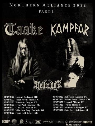 Flyer Taake w/ Kampfar - Northern Alliance 2022