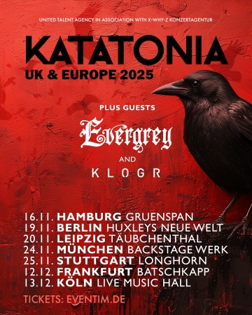 Flyer Katatonia w/ Evergrey & KLOGR