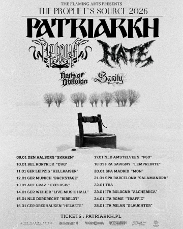 Flyer Patriarkh w/ Arkona & Hate & Halls of Oblivion & Sanity
