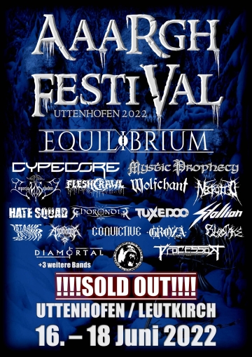 Flyer Aaargh Festival 2022