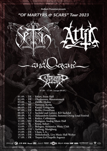 Flyer Seth w/ Attic & ...and Oceans & Cutterred Flesh