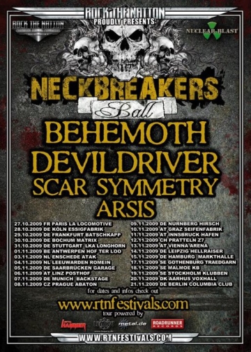 Flyer Neckbreakers Ball Tour 2009