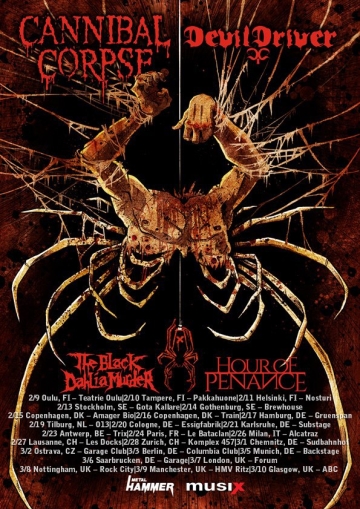 Flyer Cannibal Corpse & DevilDriver