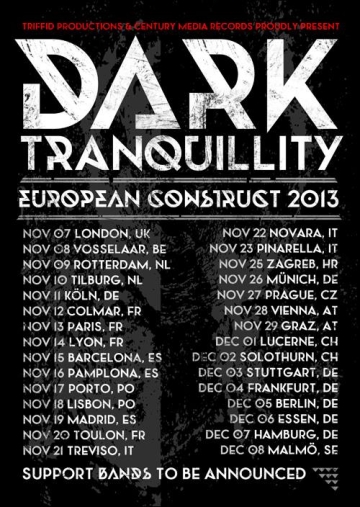 Flyer Dark Tranquillity - European Construct 2013