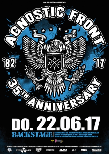 Flyer Agnostic Front - 35th Anniversary