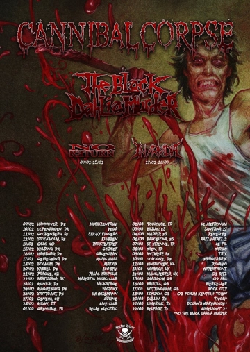 Flyer Cannibal Corpse / The Black Dahlia Murder