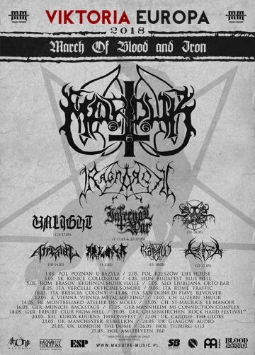 Flyer Marduk - March Of Blood And Iron