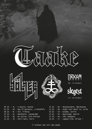 Flyer Taake / Bölzer / One Tail, One Head