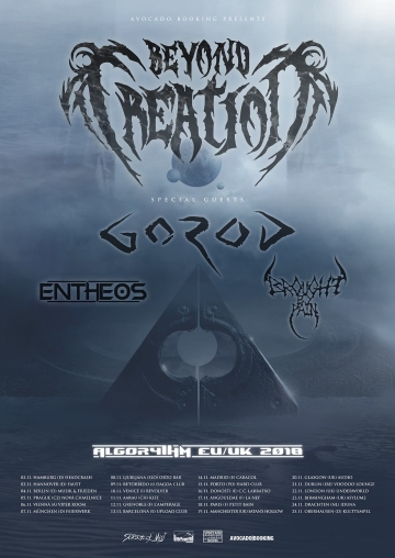 Flyer Beyond Creation / Gorod / Entheos / Brought By Pain
