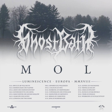 Flyer Ghost Bath / Møl / Asmoday