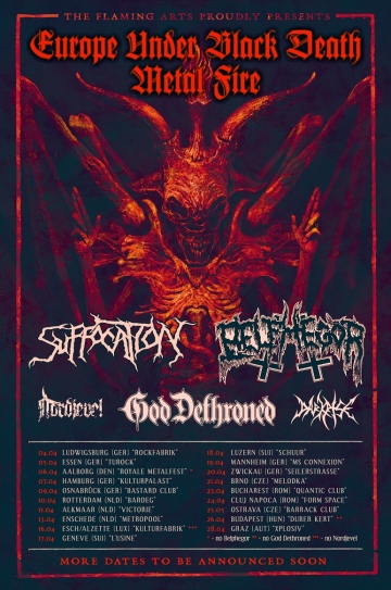 Flyer Suffocation / Belphegor / God Dethroned