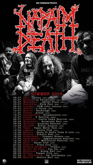 Flyer Napalm Death w/ Misery Index