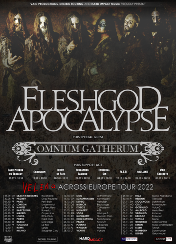 Flyer Fleshgod Apocalypse w/ Omnium Gatherum