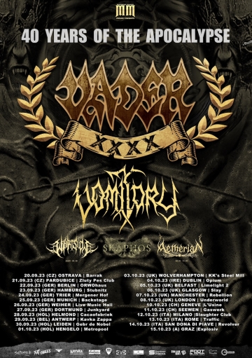Flyer Vader - 40 Years of the Apocalypse Anniversary Tour 2023