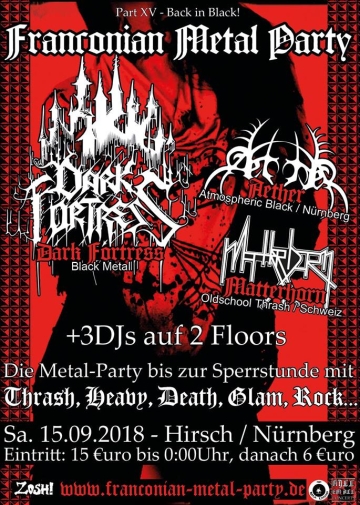 Flyer Franconian Metal Party XV
