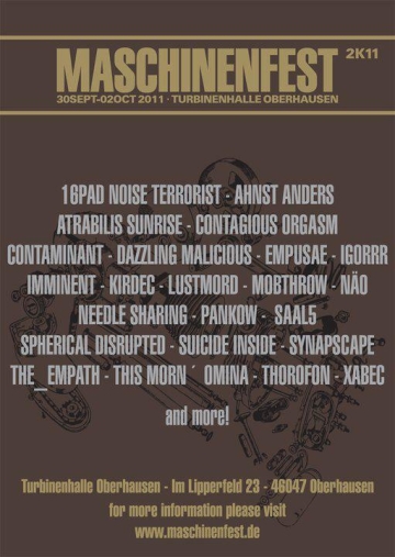 Flyer Maschinenfest 2011