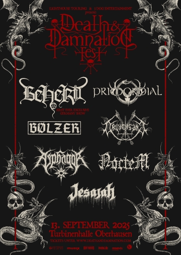 Flyer Death & Damnation Fest 2025