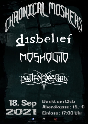 Flyer Chronical Moshers Replacement Show
