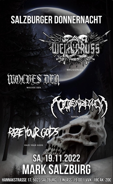 Flyer Welicoruss w/ Den & Totenlegion & Raze Your Gods