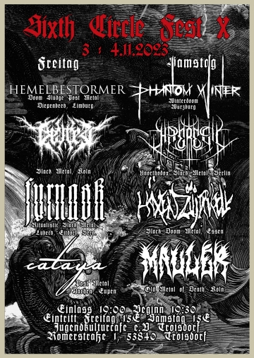 Flyer Sixth Circle Fest X
