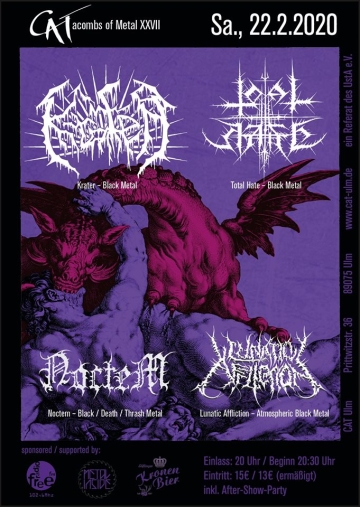 Flyer CATacombs Of Metal XXVII