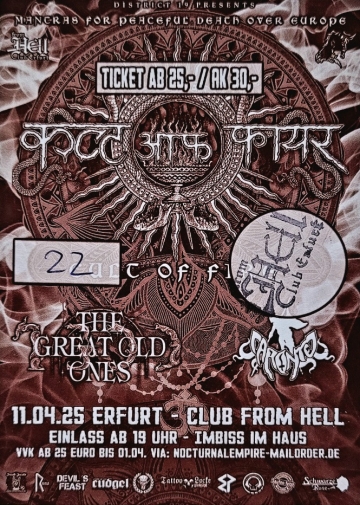 Ticket Cult Of Fire w/ The Great Old Ones & Caronte