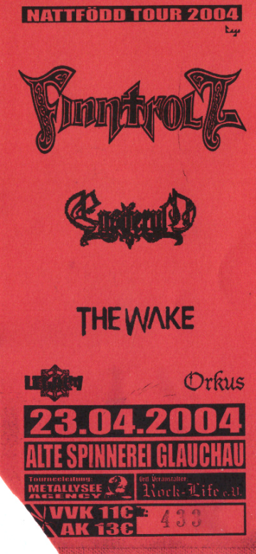 Ticket Nattfödd Tour 2004