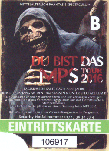 Ticket MPS 2016 - Maxlrain