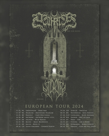 Flyer No Sun Rises w/ Nidare