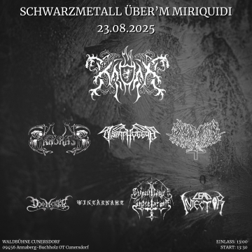 Flyer Schwarzmetall über'm Miriquidi 2025